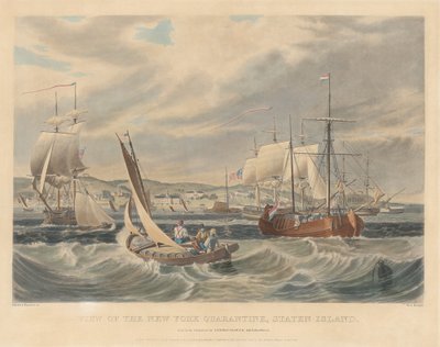 Näkymä New Yorkin karanteeniin, Staten Island tekijältä William James Bennett