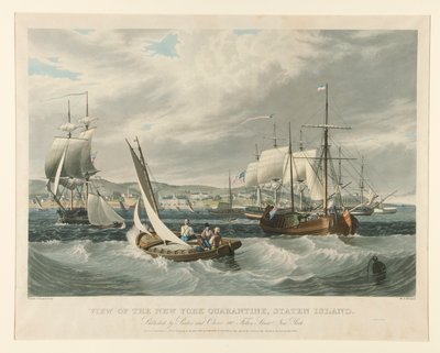 Näkymä New Yorkin karanteeniin, Staten Island. tekijältä William James Bennett