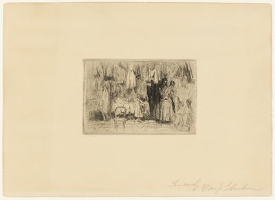 Ompelijalla tekijältä William James Glackens