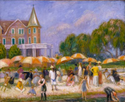 Sateenvarjot Blue Pointissa, n. 1915. tekijältä William James Glackens