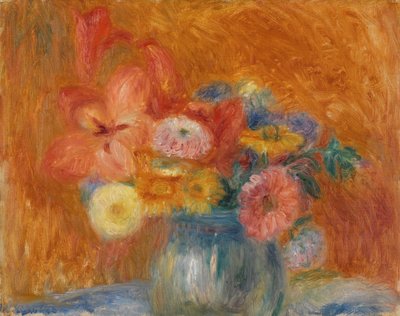 Vihreä kukkakulho tekijältä William James Glackens