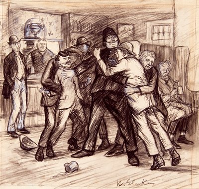 Tarvittiin neljä meistä pitääksemme ne erillään tekijältä William James Glackens