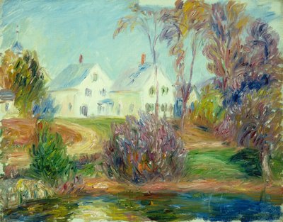 New Hampshiren täysihoitola (öljy kankaalle) tekijältä William James Glackens