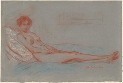Makaava nainen alaston tekijältä William James Glackens