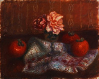 Ruusut ja kaki tekijältä William James Glackens