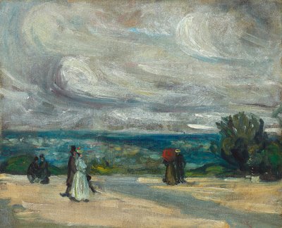 The Terrace (öljy kankaalle) tekijältä William James Glackens