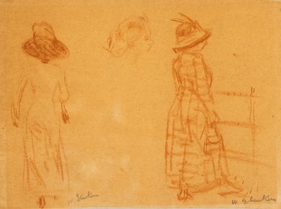 aDues dones i cap de Womanfinnish tekijältä William James Glackens