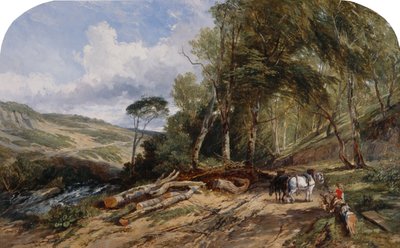 Puutavaran kuljetus (öljy kankaalle) tekijältä William James Muller