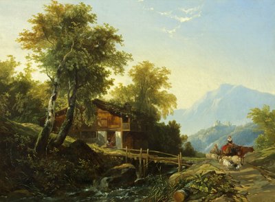 Sveitsin chalet tekijältä William James Muller