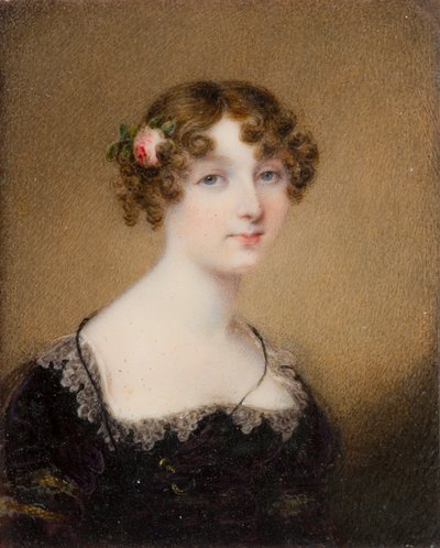 Lady Lucy Whitmoren muotokuva, s. Bridgeman (1792-1840), n. 1812-1840 (öljy ja kangas) tekijältä William John Newton