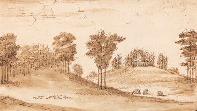Suunnittelu paviljonkiin Deer Parkissa tekijältä William Kent