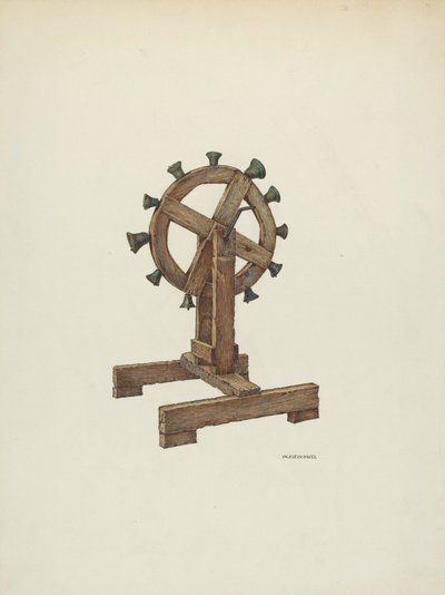 Alttarikellot pyörässä, n. 1941. tekijältä William Kieckhofel