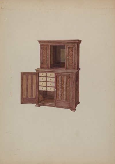 Kaappi, Norsunluu Avaimenreiät, c. 1937. tekijältä William Kieckhofel