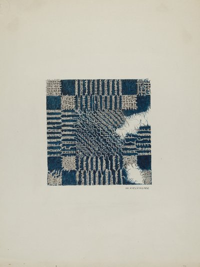 Coverlet Section of, c. 1940. tekijältä William Kieckhofel