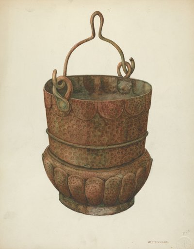 Cubell de coure martellat, 1938. finlandès tekijältä William Kieckhofel