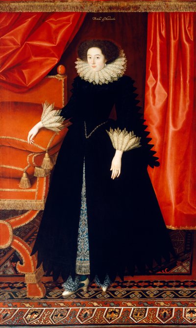 Elizabeth Bassett n. 1615 (öljy kankaalle) tekijältä William Larkin