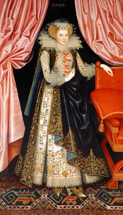 Todennäköisesti Elizabeth Cary, os Tanfield, n. 1615 (öljy kankaalle) tekijältä William Larkin