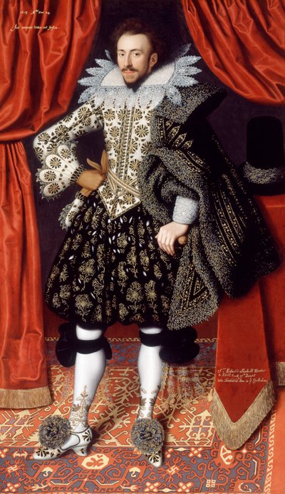 Richard Sackville n. 1613 (öljy kankaalle) tekijältä William Larkin