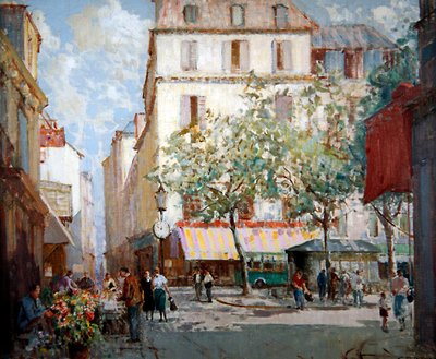 Aukio Pariisissa (öljy kankaalle) tekijältä William Lee Hankey