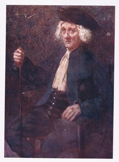 Hän oli koko maalle rakas mies ja rikastui neljälläkymmenellä punnalla vuodessa (väri litho) tekijältä William Lee Hankey