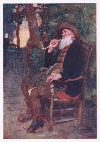 Kuinka onnellinen onkaan se, joka kruunaa näillä sävyillä työssäkäyvän nuoruuden helppouden iässä (väri litho) tekijältä William Lee Hankey