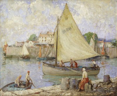 Kalastusalueelle, Honfleur tekijältä William Lee Hankey