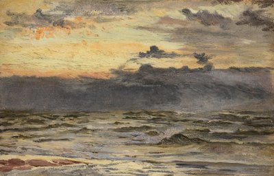 Tutkimus Sea-Beachille myrskyn jälkeen (öljy aluksella) tekijältä William Lionel Wyllie