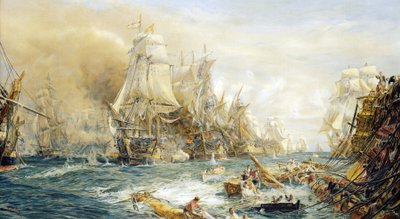 Trafalgarin taistelu, 21. lokakuuta klo 14.30. tekijältä William Lionel Wyllie
