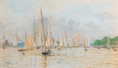 Regatta Kielissä tekijältä William Lionel Wyllie