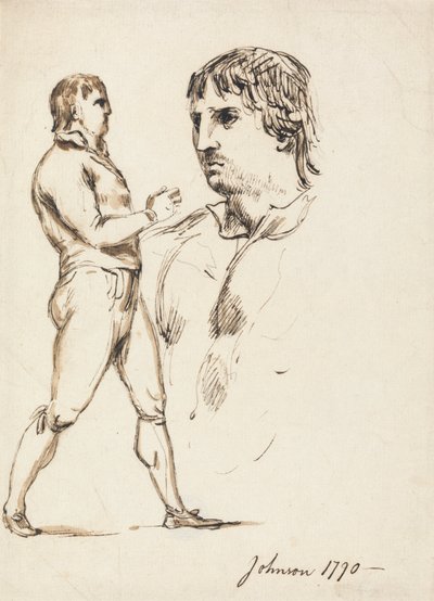 Pugilist Johnsonin muotokuva tekijältä William Lock Ii