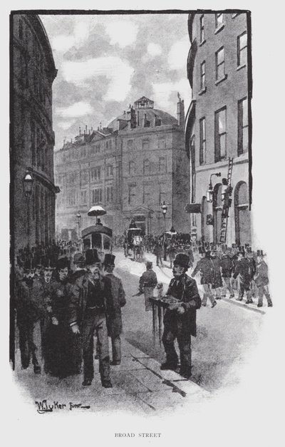 Broad Street (litho) tekijältä William Luker
