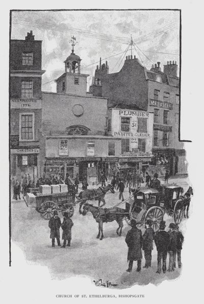 Pyhän Ethelburgan kirkko, Bishopsgate (jäseniä) tekijältä William Luker