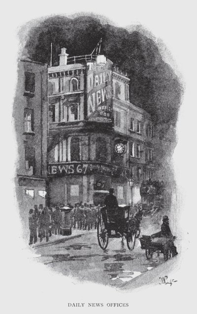 Daily News Offices (litho) tekijältä William Luker