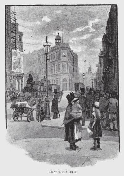 Great Tower Street (litho) tekijältä William Luker