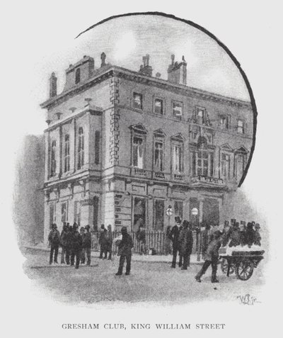Gresham Club, King William Street (litho) tekijältä William Luker