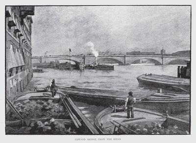London Bridge for the River (litho) tekijältä William Luker