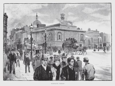 Newgaten vankila (litho) tekijältä William Luker
