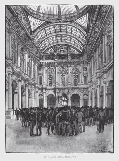 On Change, Royal Exchange (litho) tekijältä William Luker