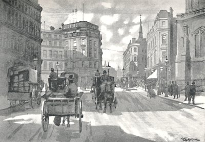 Mansion House Station, District Railway Queen Victoria Street, 1891 tekijältä William Luker