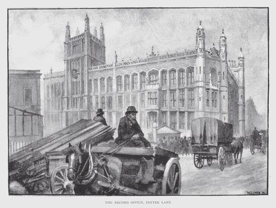 Levytoimisto, Fetter Lane (litho) tekijältä William Luker