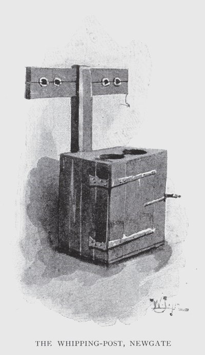 The Whipping-Post, Newgate (litho) tekijältä William Luker