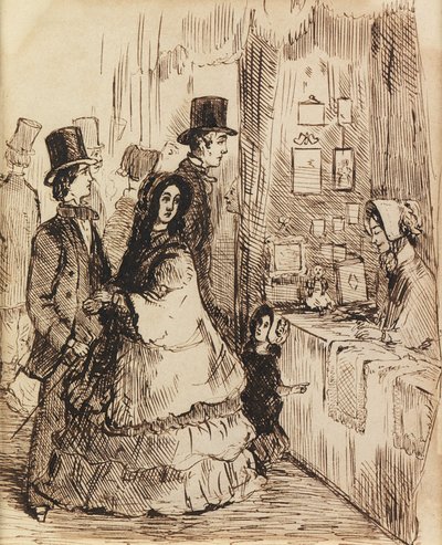 Hyve palkitaan: osasto Vanity Fairissa (kynä ja muste) tekijältä William Makepeace Thackeray