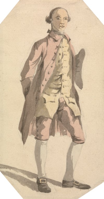 Täyspitkä mies, jolla on Tricorn-hattu vasemman käsivarren alla tekijältä William Marlow