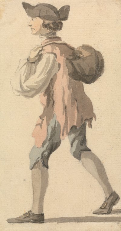 Homem carregando pacote em seu backfinnish tekijältä William Marlow