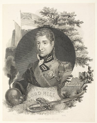 Kenraaliluutnantti Lord Hill KB, engr Brown, pub. Kinnersley, 1815 tekijältä William Marshall Craig