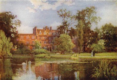 Järvi ja uudet rakennukset, Emmanuel College tekijältä William Matthison