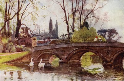 Trinity Bridge, Kings Collegen kappeli kaukana tekijältä William Matthison