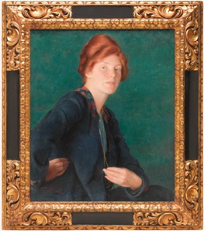 Nainen punatukkaisella tekijältä William McGregor Paxton