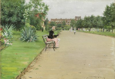 Kaupunginpuisto, noin 1887 tekijältä William Merritt Chase