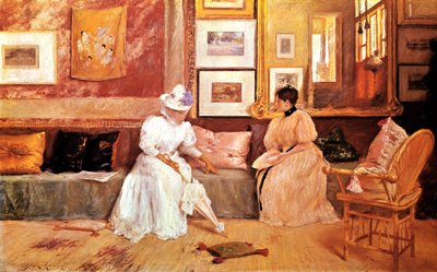 Ystävällinen kutsu, 1895 tekijältä William Merritt Chase